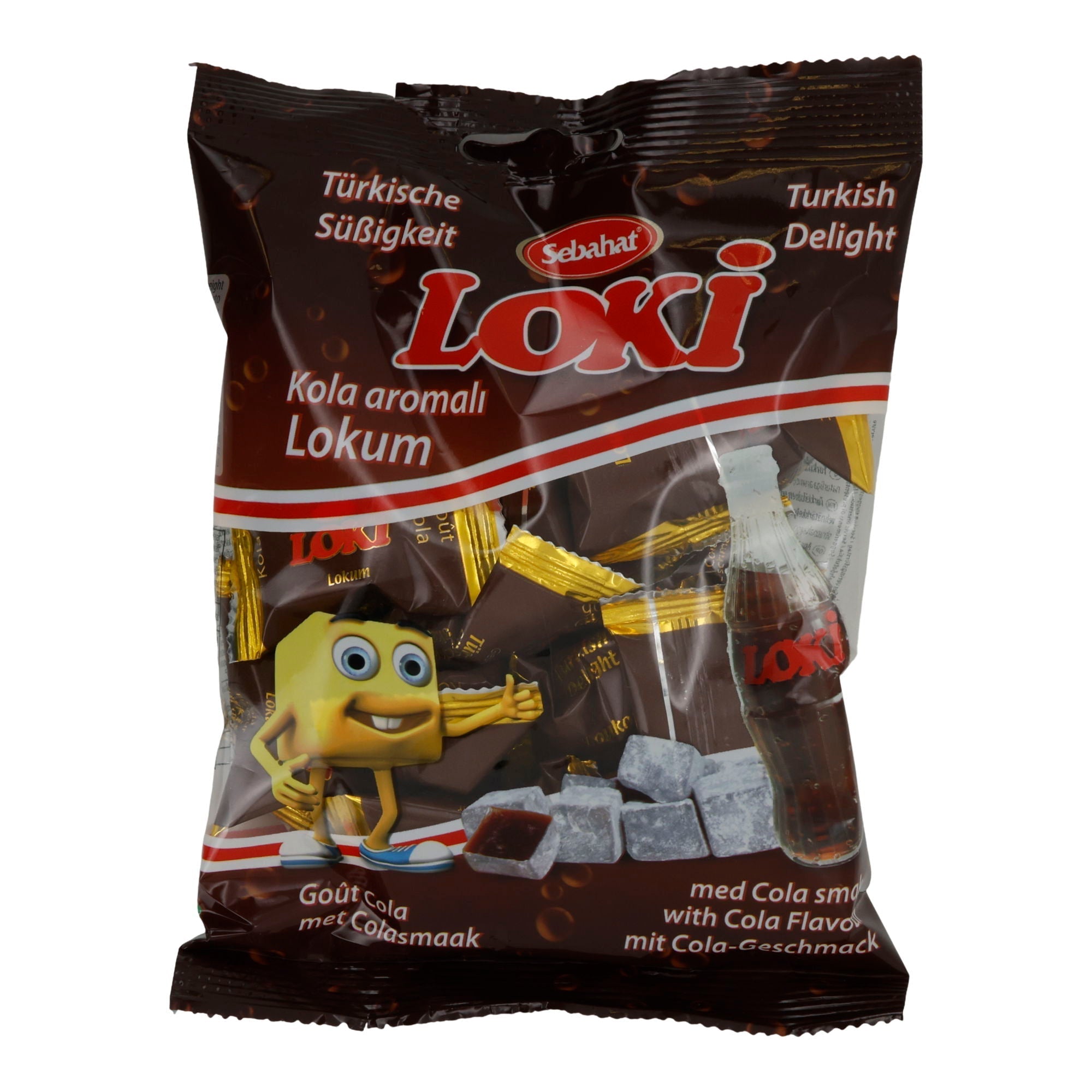 Sebahat Loki Lokum | Süßwaren | Turkish Delight mit Cola-Geschmack | 200 g Loki Cola